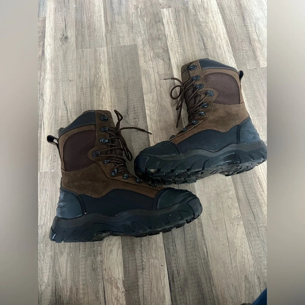 Cabela’s Men’s Brown Dry-Plus Thinsulate Insulation Heavy Duty Work Boots 11 D